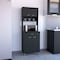 Tuhome Della 60 Kitchen Pantry with Countertop, Closed & Open Storage, Black ALW5544 - alternate 5